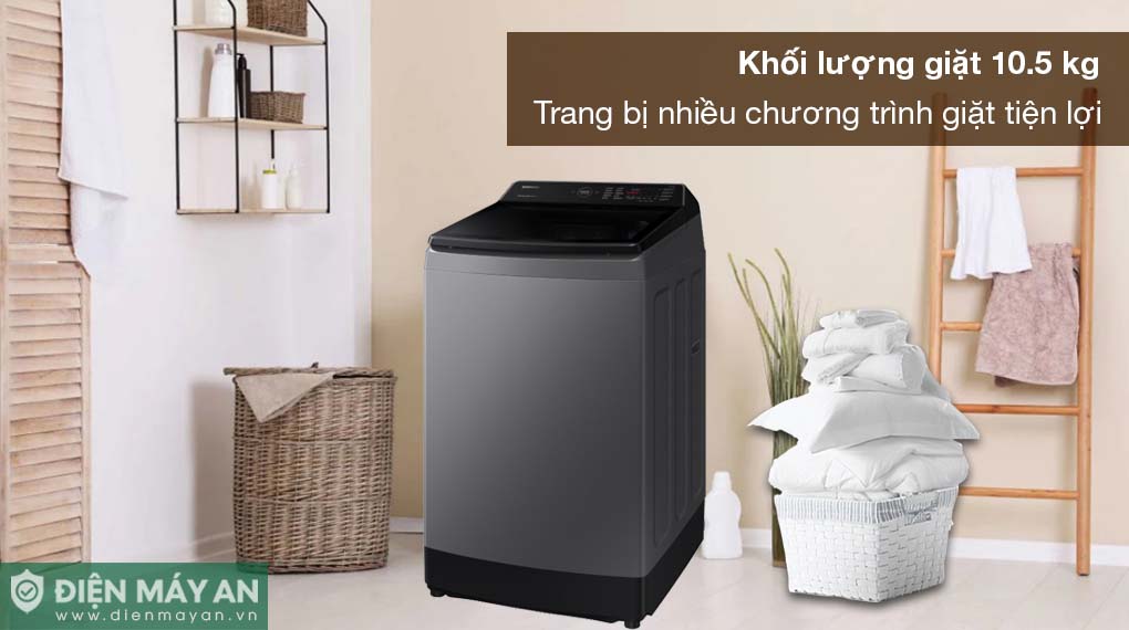 Máy Giặt Samsung Ecobubble Inverter 10.5 Kg WA10CG5745BDSV